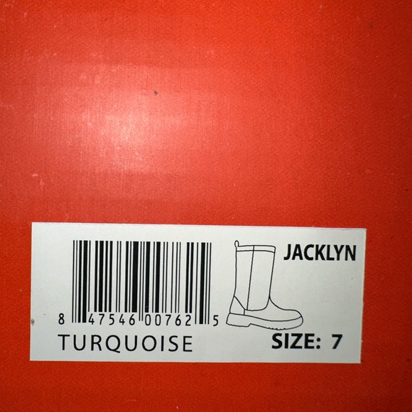 Modern Rush Womens Jacklyn Rain Boots in Teal New In Box - Picture 12 of 12